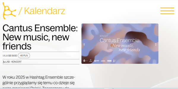 Cantus Ensemble is heading to Warsaw!