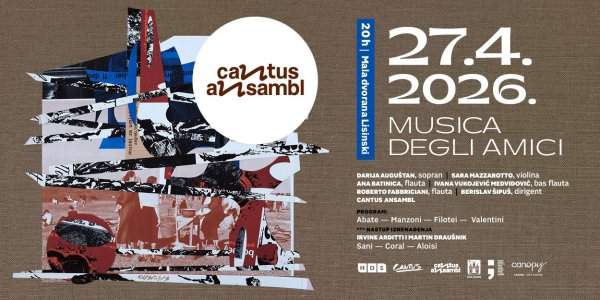 Cantus Ansambl nastavlja obilježavanje 25 godina djelovanja koncertom Musica degli amici